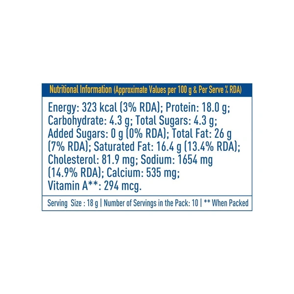 Mother Dairy Cheese Cubes - 180 gm