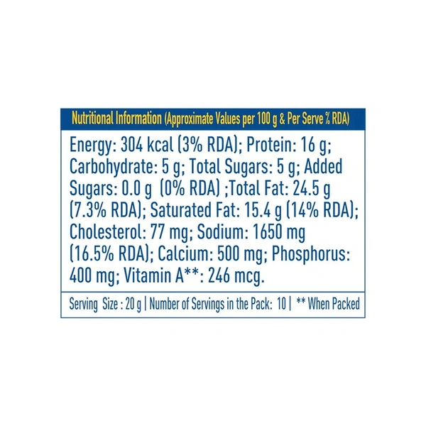 Mother Dairy Cheese Slices - 200 gm
