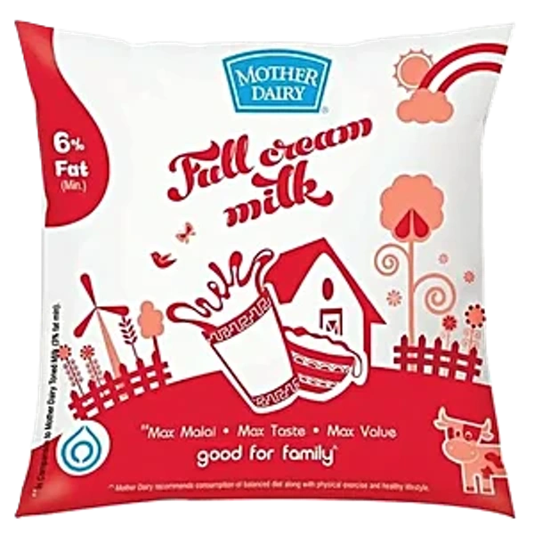 Mother Dairy Full Cream Milk ( 1 ltr ) - 1 ltr