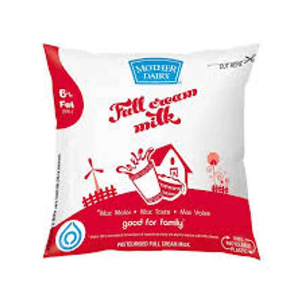 Mother Dairy Gold Full Cream Pack (Homogenised Milk) - 1 ltr