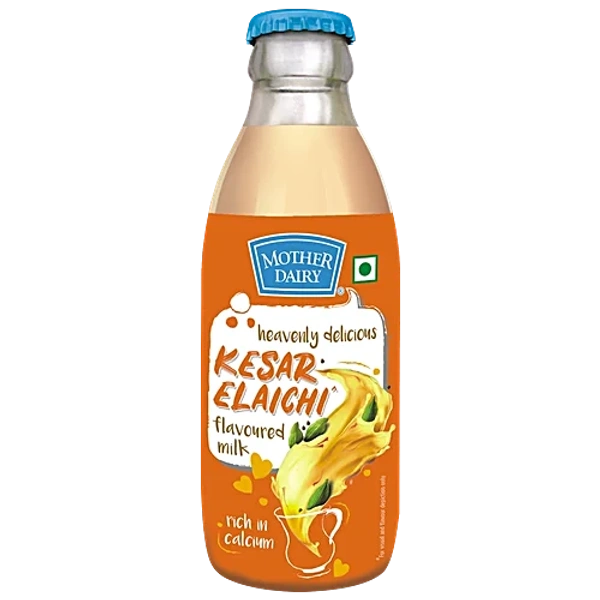 Mother Dairy Kesar Elaichi Flavored Milk - 180 ml