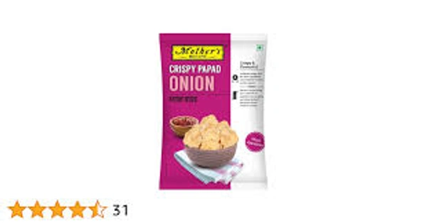 Mother'S Crispy Papad Onion - 90 gm - 90 gm