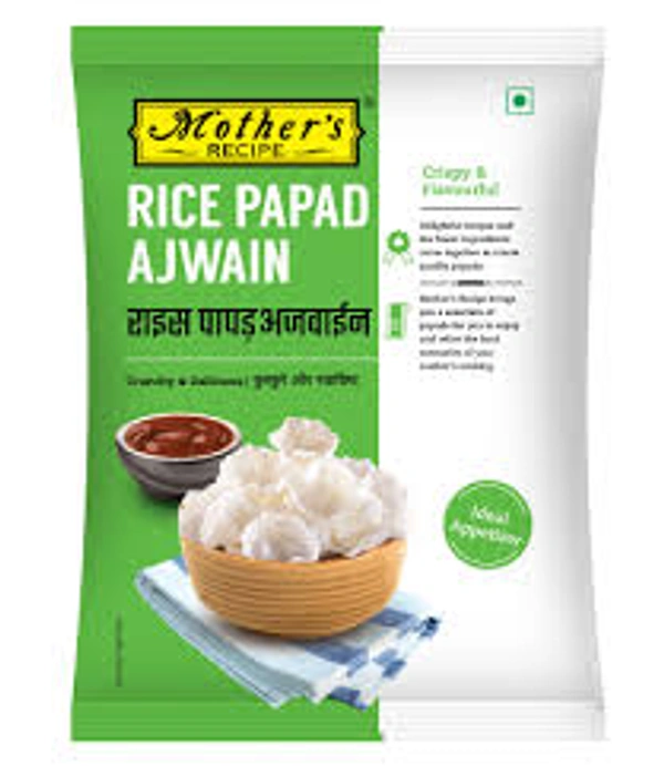 Mother's Recipe Rice Papad Ajwain - 75 gm - 75 gm