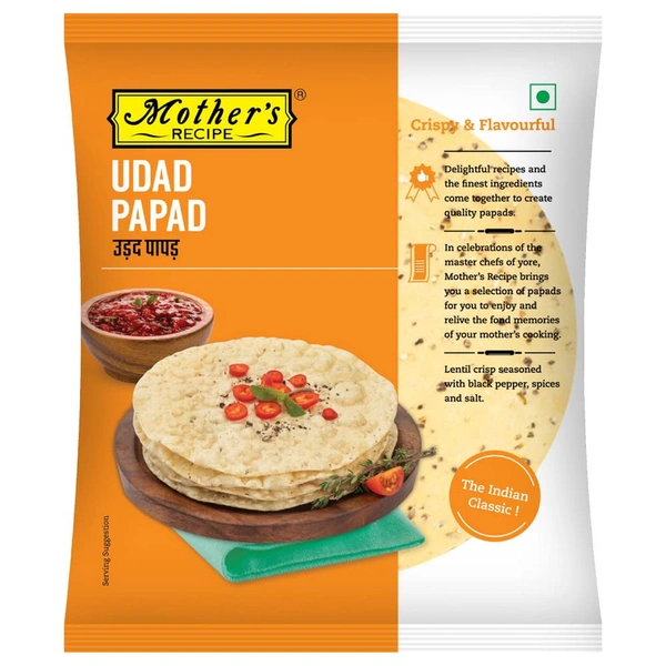 Mother'S Recipe Urad Dal Papad - 180 gm - 180 gm