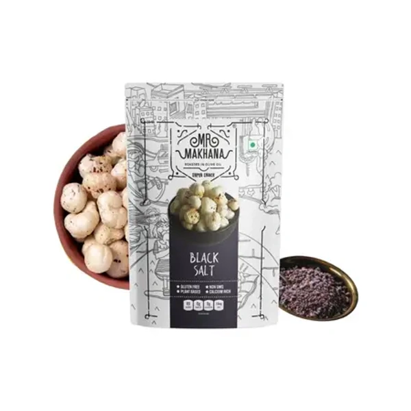 Mr. Makhana Black Salt Flavoured Makhana - 60 gm - 60 gm