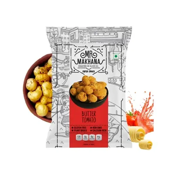 Mr. Makhana Butter Tomato Flavoured Makhana - 25 gm - 25 gm