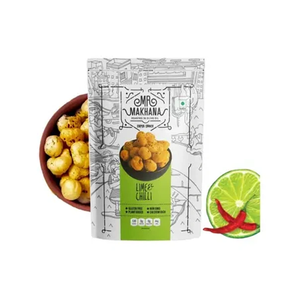 Mr. Makhana Lime And Chilli Flavoured Makhana - 55 gm - 55 gm