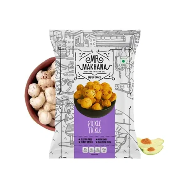 Mr. Makhana Pickle Tickle Flavoured Makhana - 25 gm - 25 gm