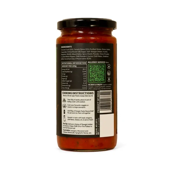 Naagin Pantry Essentials Pizza & Pasta Sauce - 380 gm - 380 gm