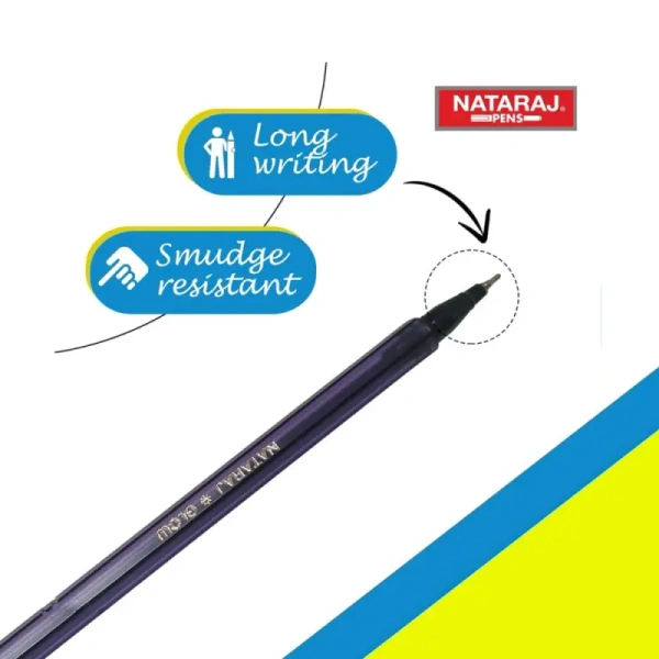 Nataraj Glow Ball Pen (Blue) - 20 pcs, 1 pack (20 pens)
