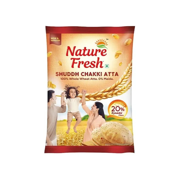 Nature Fresh Shuddh Chakki Atta-5 kg - 5 kg