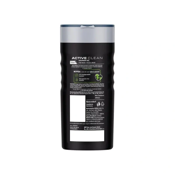 Nivea Men Active Clean Shower Gel - 250 ml