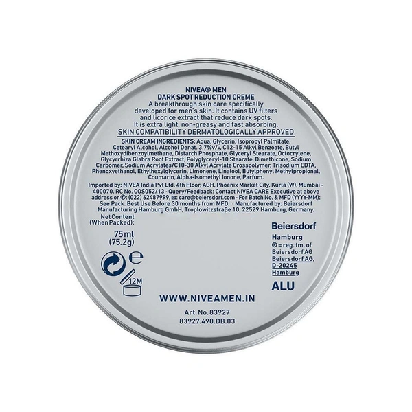Nivea Men Dark Spot Redction Face Cream - 75 ml