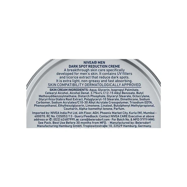 Nivea Men Dark Spot Redction Face Cream - 75 ml
