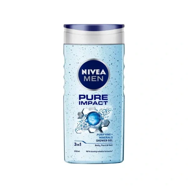 Nivea Men Pure Impact Shower Gel - 250 ml
