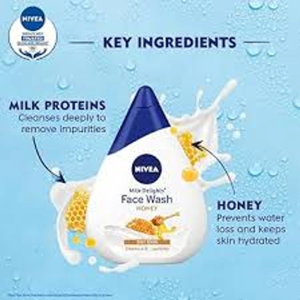 Nivea Milk Delights Face Wash Honey - 100 ml - 100 ml
