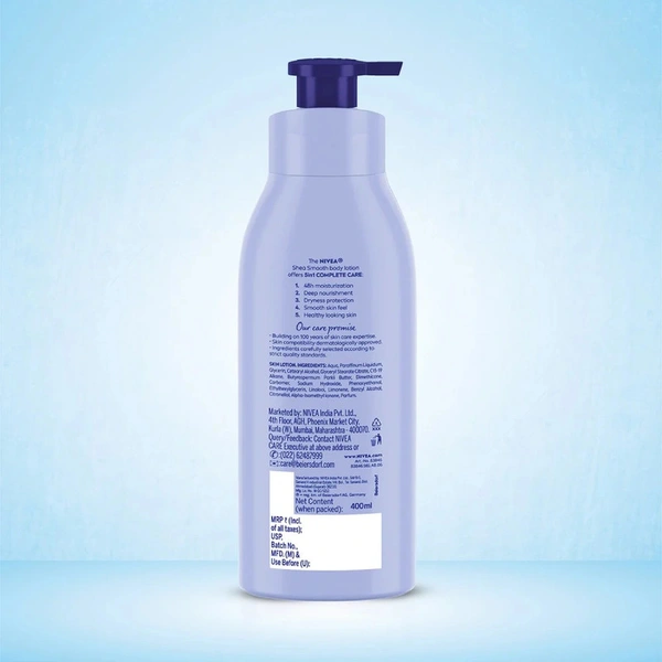 Nivea Smooth Milk Shea Butter Moisturizing Lotion - 400 ML