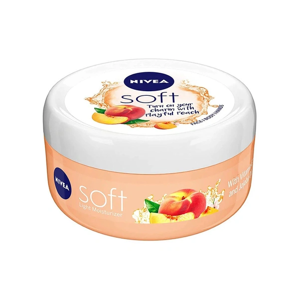 Nivea Soft Light Playful Peach Moisturizing Cream - 100 ml