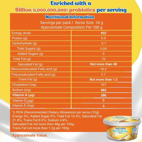 Nutralite DoodhShakti Probiotic Butter - 100 gm