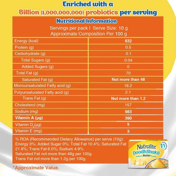 Nutralite DoodhShakti Probiotic Butter - 100 gm