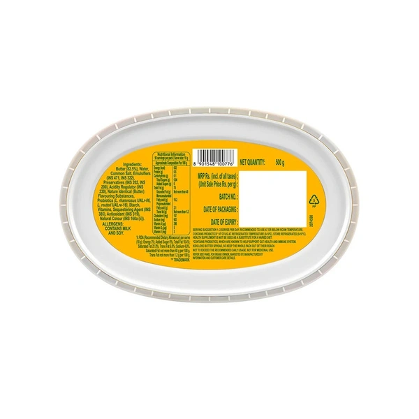 Nutralite DoodhShakti Probiotic Butter (Tub) - 500 gm