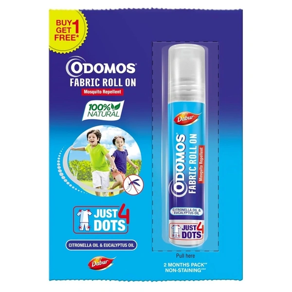 Odomos Fabric Mosquito Repellent Roll On - 8 ml - 8 ml