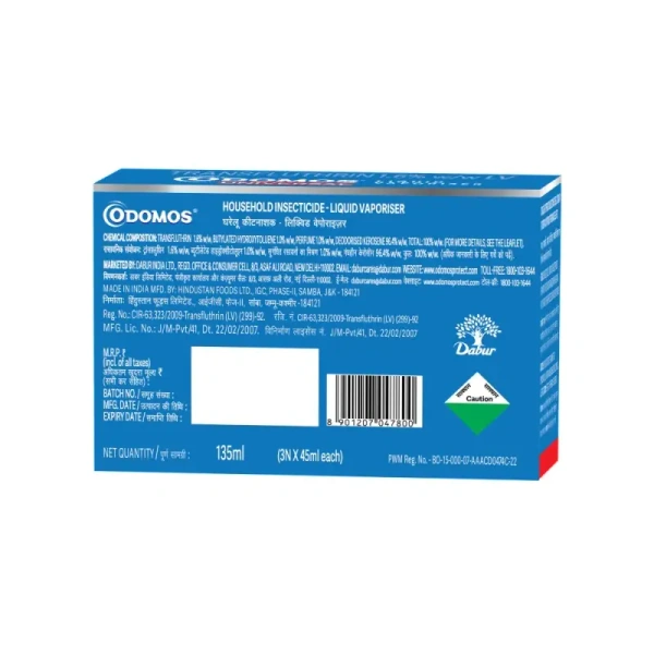 Odomos Mosquito Repellent Refill Pack of 3 - (3*45 ml) - 135 ml - 135 ml