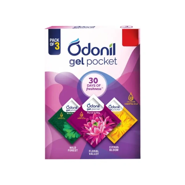 Odonil Gel Pocket Mix Air Freshener 1 pack (10 g x 3 pieces) - 1 pack (10 g x 3 pieces)