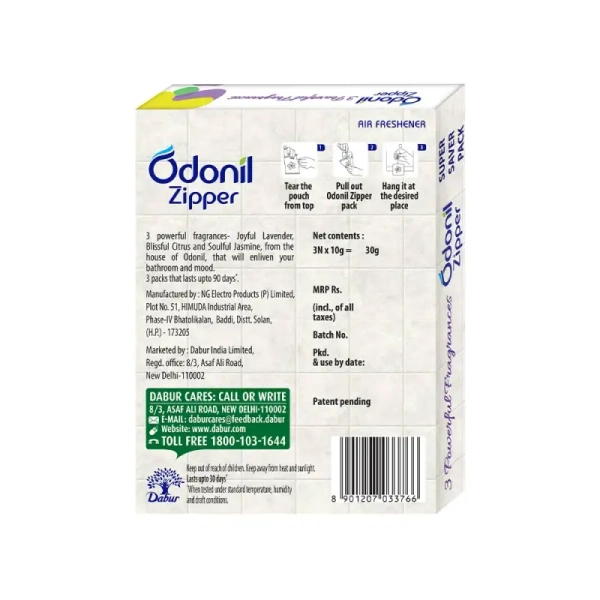Odonil Zipper Room Freshener - 3x10 gm