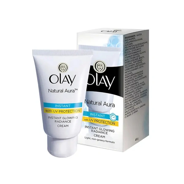 Olay Natural Aura Instant Glowing Radiance Face Cream - 40 gm