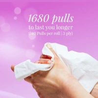 Origami 12-in-1 Toilet Roll (3 Ply) - 1 pack (12 rolls x 140 pulls)