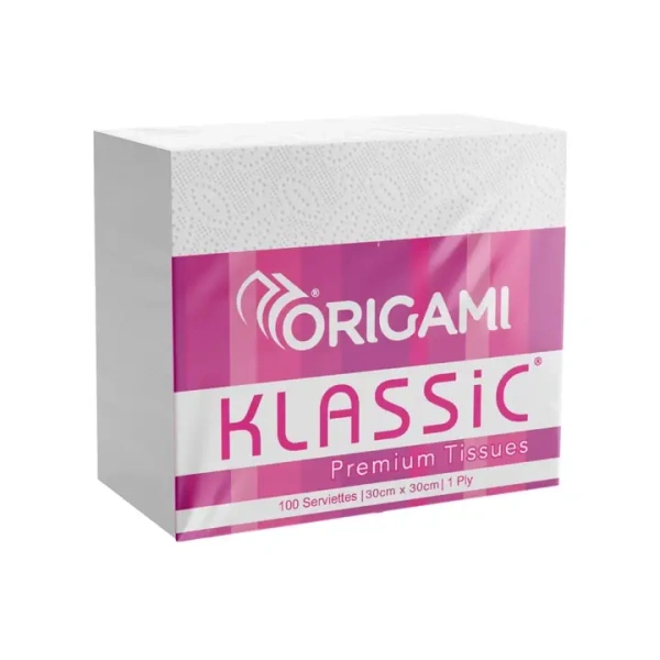 Origami Klassic Premium Napkins (1 Ply) - 1 pack (100 pulls)
