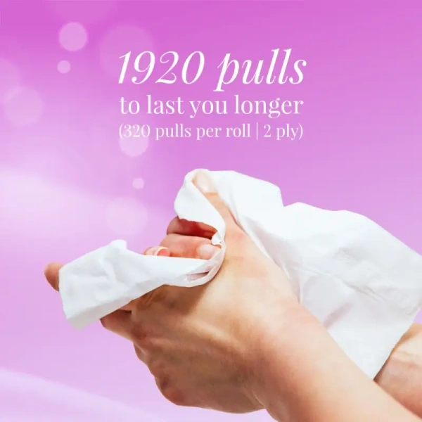 Origami Klassic Toilet Roll (2 Ply) - 1 pack (6 rolls x 320 pulls)
