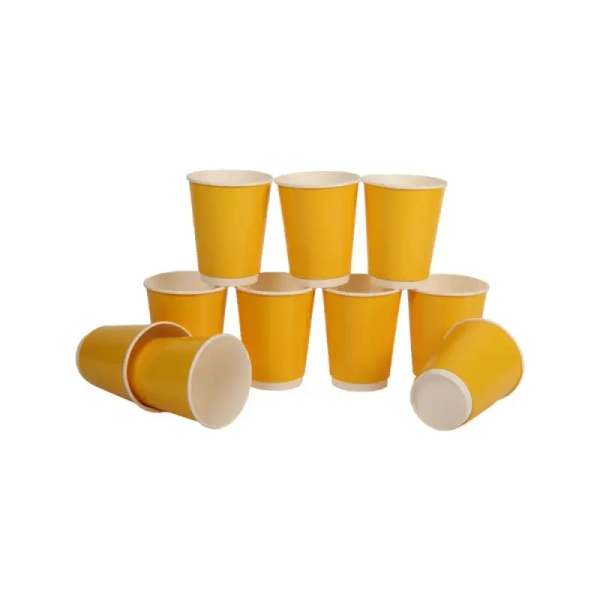 Pack N Wrap Yellow Disposable Glass (360 ml) - 1 pack (10 pieces)