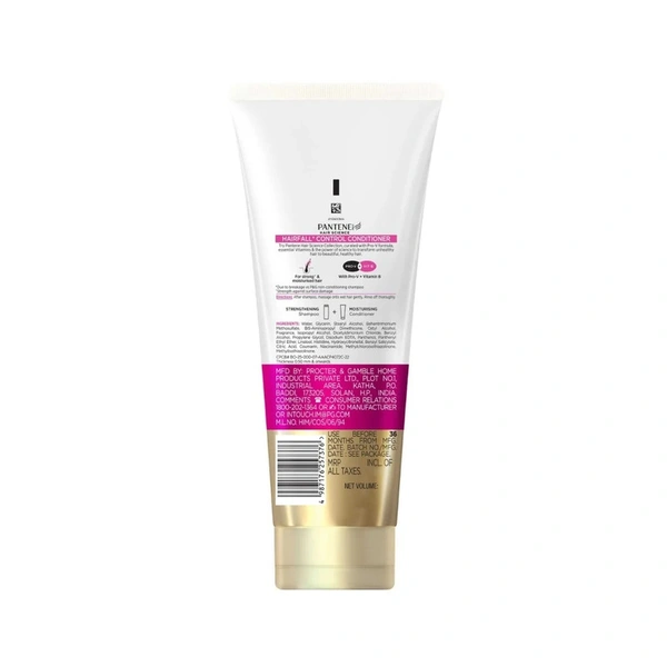 Pantene Advanced Hair Fall Solution and Control Conditioner - 180 ml