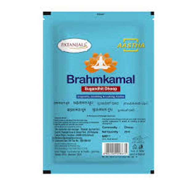 Patanjali Aastha Brahmkamal Sugandhit Dhoop - 1 Pack