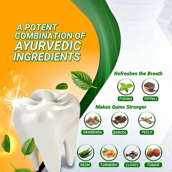 Patanjali Dant Kanti Natural Herbal Toothpaste - 100 gm