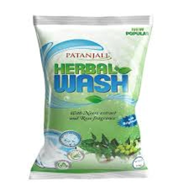 Patanjali Herbal Wash with Neem extract and rose fragrance - 1 kg - 1 kg