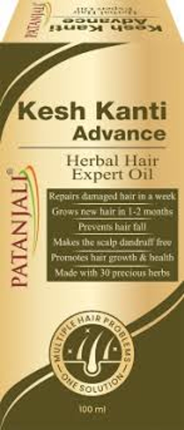 Patanjali Kesh Kanti Advance Herbal Hair Expert Oil 30 ml - 30 ml