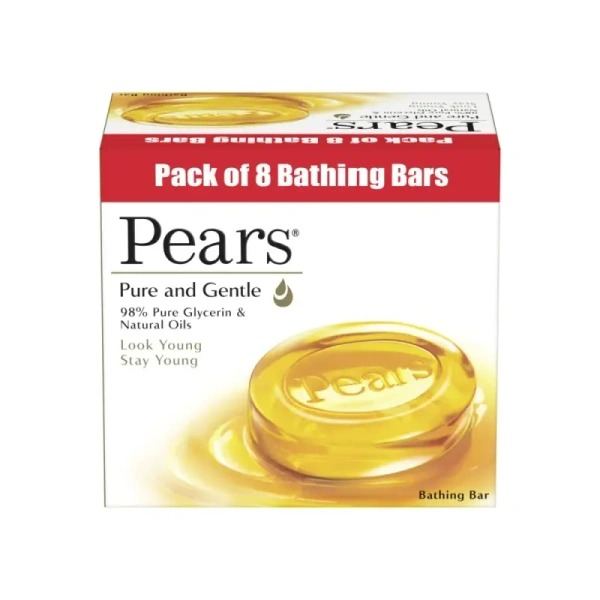 Pears Moisturing with Glycerine Pure & Gentle Soap (8*125 gm) - 1 kg