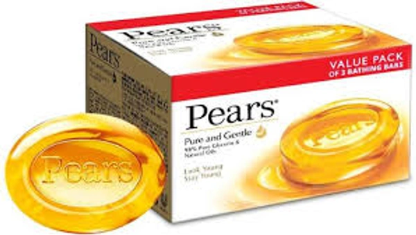 Pears Pure and Gentle Bathing Bar - (3*125 gm) - 375 gm