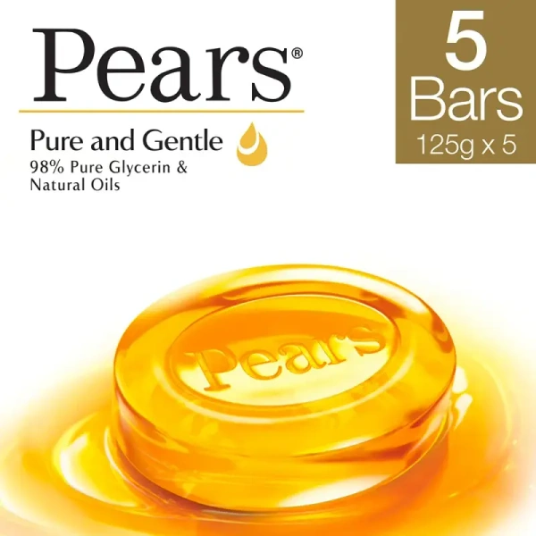 Pears Pure & Gentle Soap - Pack of 5 (5*125 gm) - 625 gm
