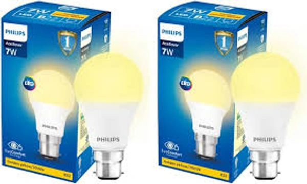 Philips Ace Saver 7W LED Bulb (Golden Yellow) - 1 unit