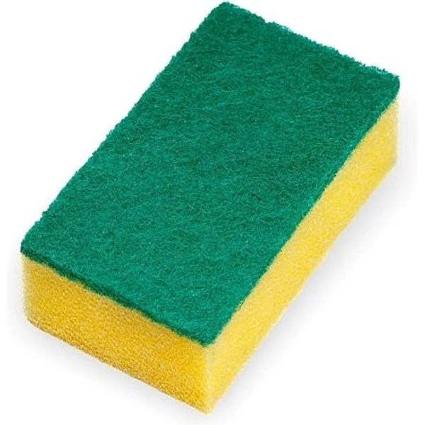 Plus Raja Multi Purpose Scrub Pad 2 In 1 Sponge Soft In Hand - 1 Pack - 1 Pack