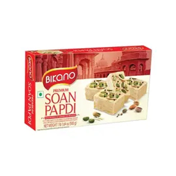Premium Soan Papdi By Bikano - 500 gm - 500 gm