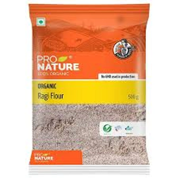Pro Nature 100% Organic Organic Ragi Flour - 500 gm - 500 gm