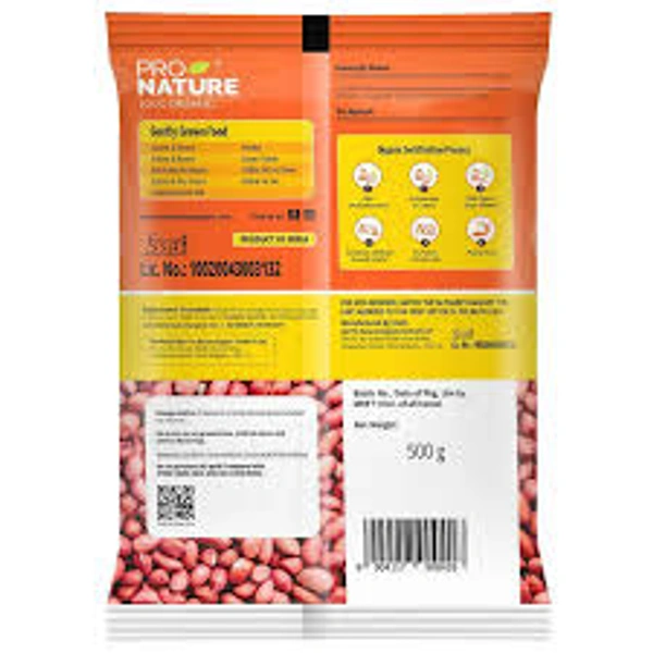 Pro Nature 100% Organic Organic Raw Peanuts - 500 gm - 500 gm
