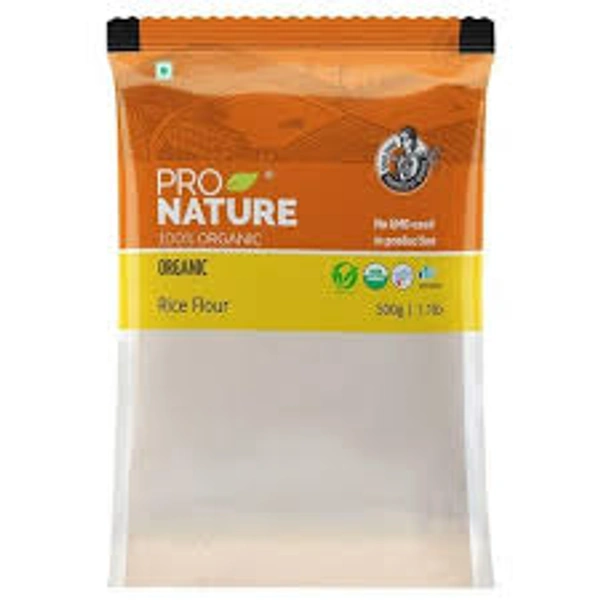 Pro Nature 100% Organic Organic Rice Flour - 500 gm - 500 gm