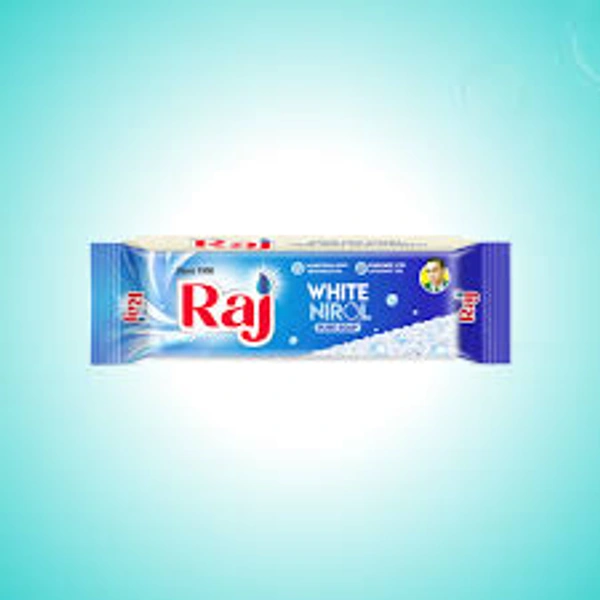 Raj White Nirol Pure Soap Pack of 4 - (4*250 gm) - 1kg - 1 kg