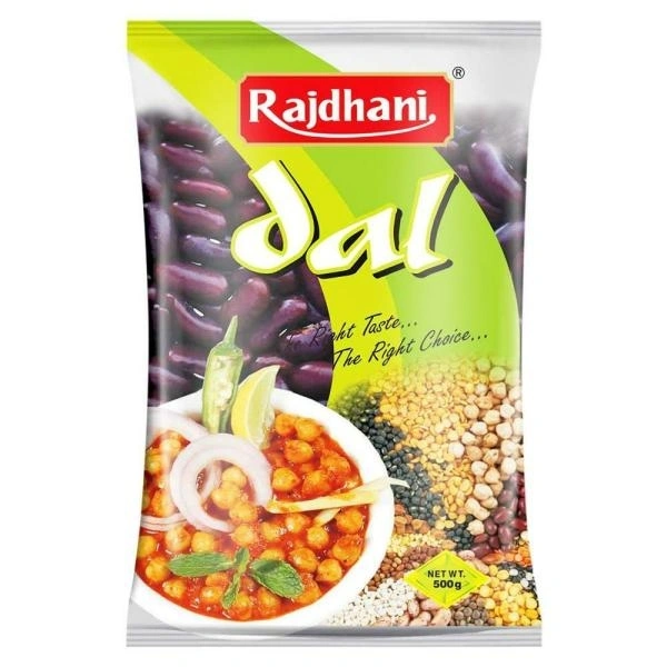 Rajdhani Rajma Kashmiri(Red) - 500 gm - 500 gm